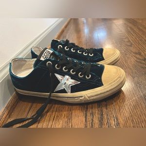 Teal Velvet Golden Goose Sneakers - size 39